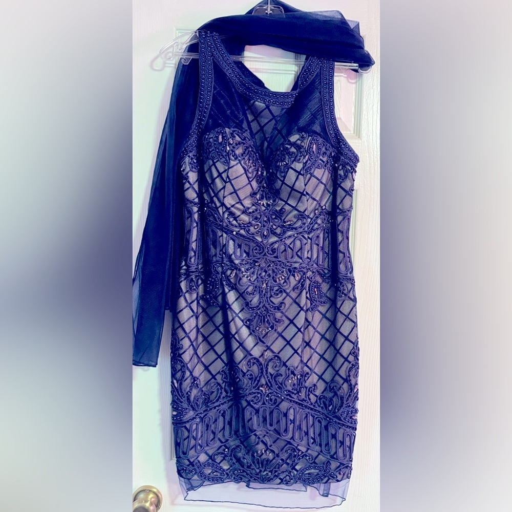 Annylee lace Navy cocktail dress, size XL